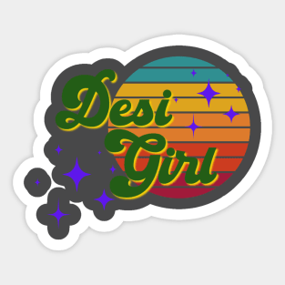 Desi Girl - South Asian Fashion Sticker